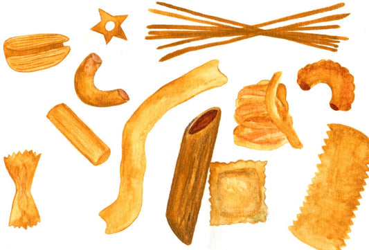 Pasta - Watercolor Print